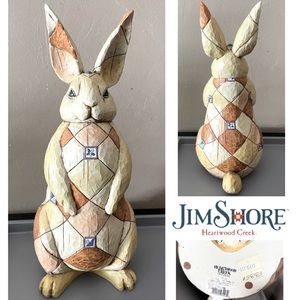2004 Jim Shore 16” Heartwood Creek March Hare Rabbit